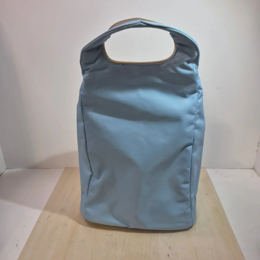 Callaway Golf Shoe Bag Light Blue Grey Chevron Logo Zippered Travel Case